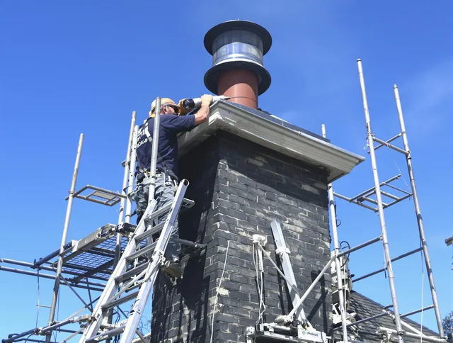 Sturdy chimney crown finished by Wildomar Chimney Sweep in Wildomar, CA