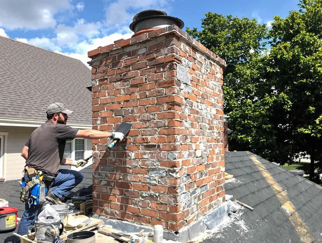 Completed chimney rebuild by Wildomar Chimney Sweep in Wildomar, CA