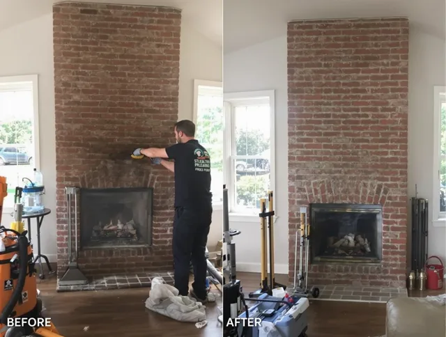 Finished chimney sweeping service by Wildomar Chimney Sweep in Wildomar, CA