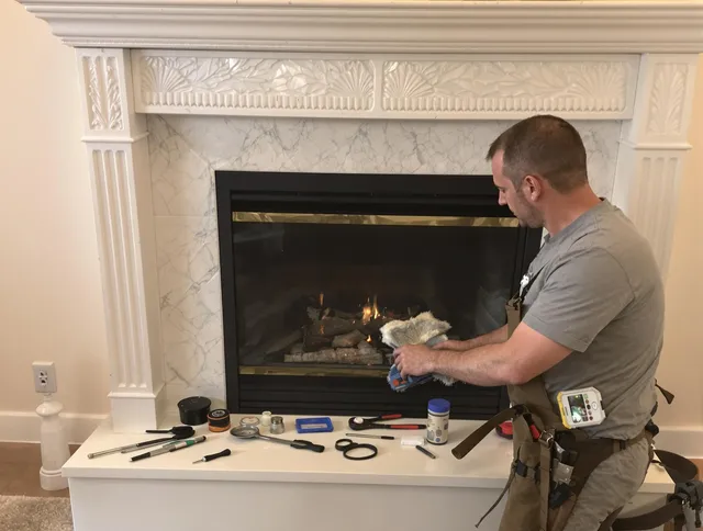 Wildomar Chimney Sweep performing fireplace maintenance in Wildomar, CA
