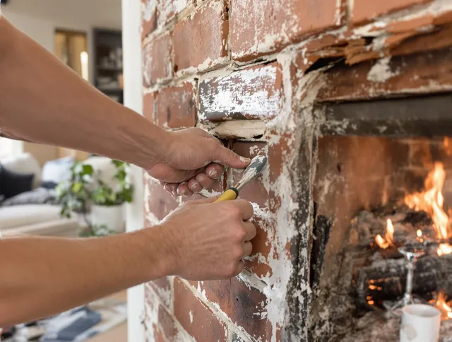 Routine fireplace repair by Wildomar Chimney Sweep in Wildomar, CA