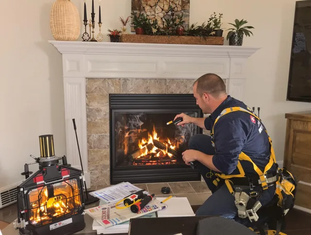 Safety-focused fireplace inspection by Wildomar Chimney Sweep in Wildomar, CA