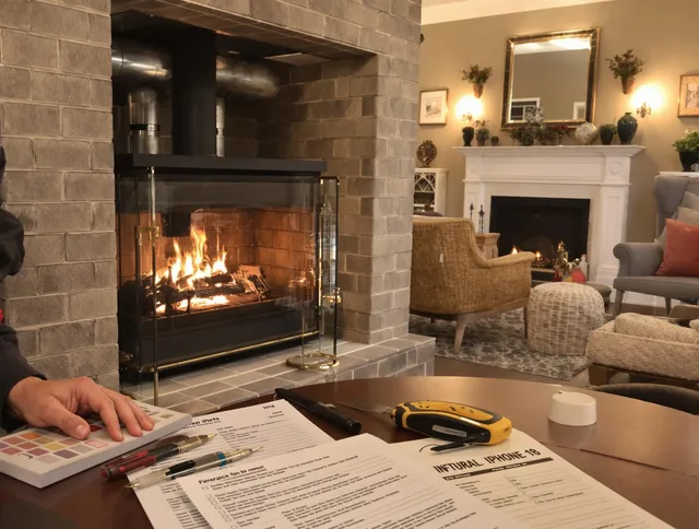 Wildomar Chimney Sweep verifying fireplace safety measures in Wildomar, CA